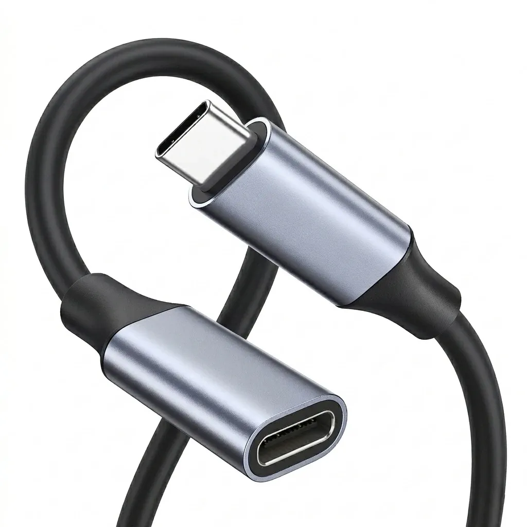 Câble d'extension USB-C 20 Gbps 240 W USB 3.2 4K@120 Hz, câble vidéo mâle-femelle pour hub, PS VR2, iPhone, MacBook, Switch 8