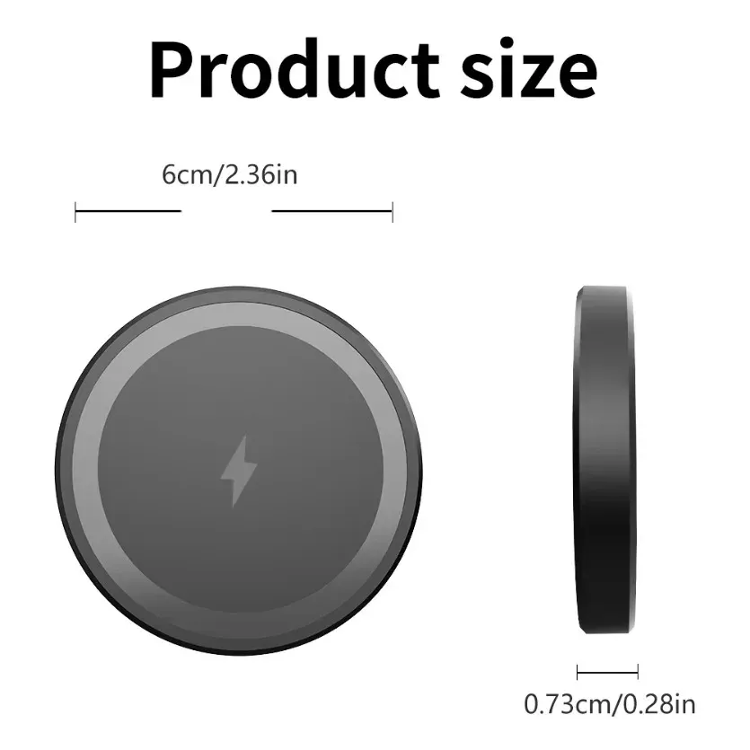Chargeur sans fil magnétique LED pour Magsafe, mise en situation