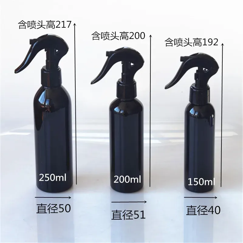 Flacon pulvérisateur noir à gâchette – Lot de 10 6