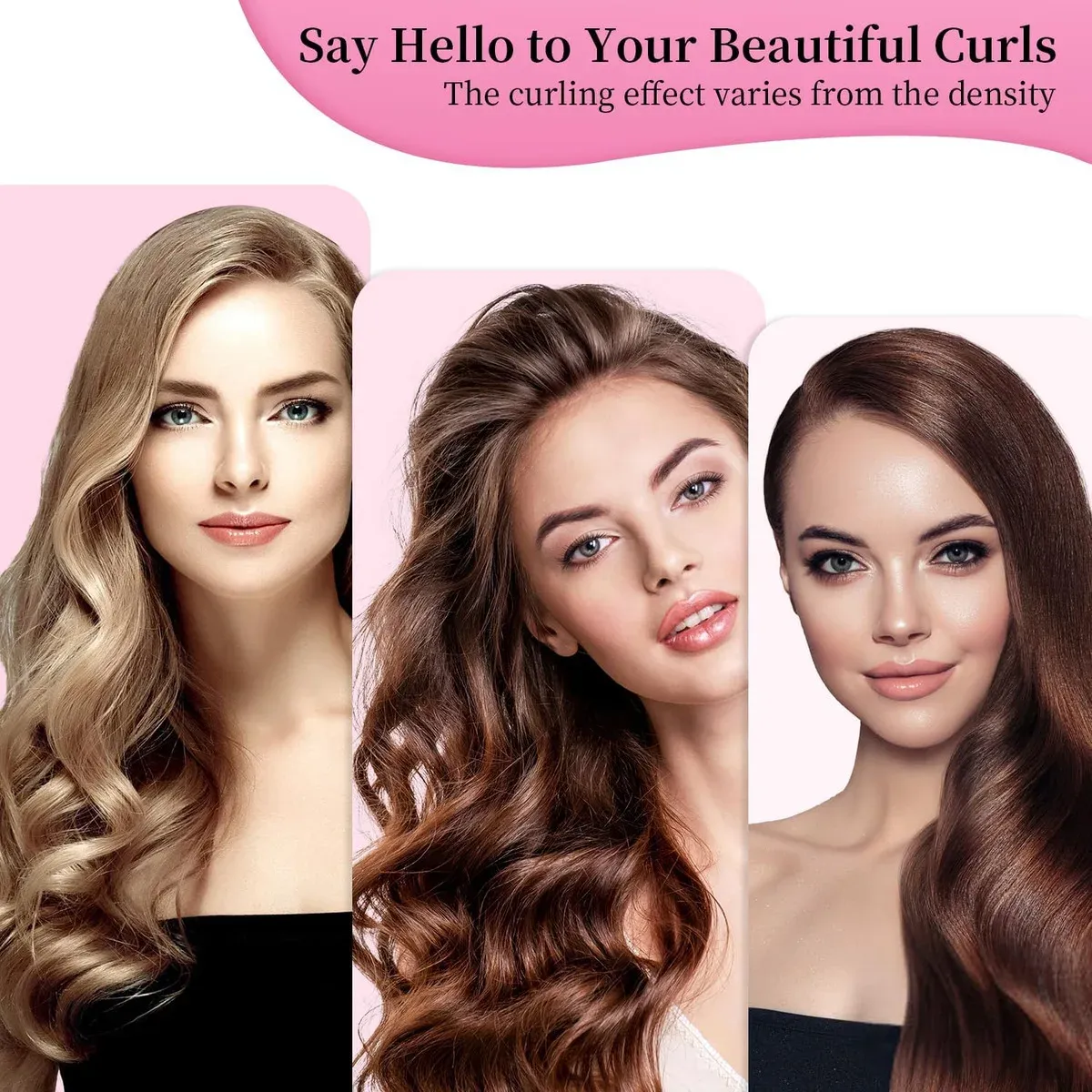 Bigoudis sans chaleur appliqués sur cheveux secs