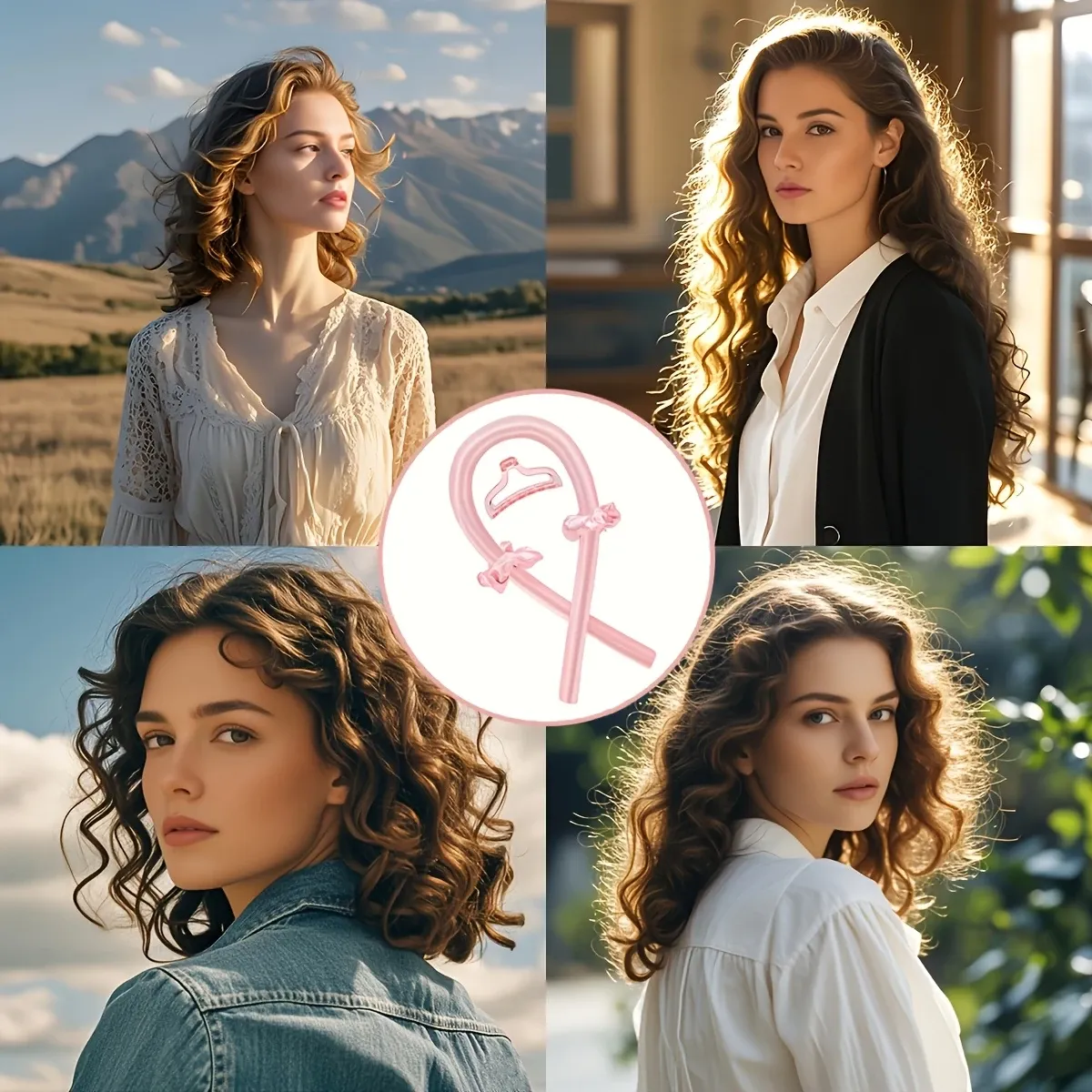Boucles naturelles après un usage du kit