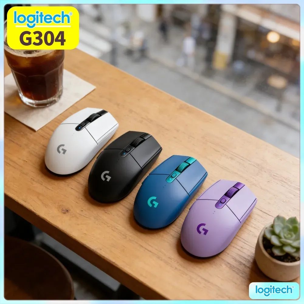 Souris de jeu sans fil Logitech G304 LIGHTSPEED, capteur HERO 12 000 DPI