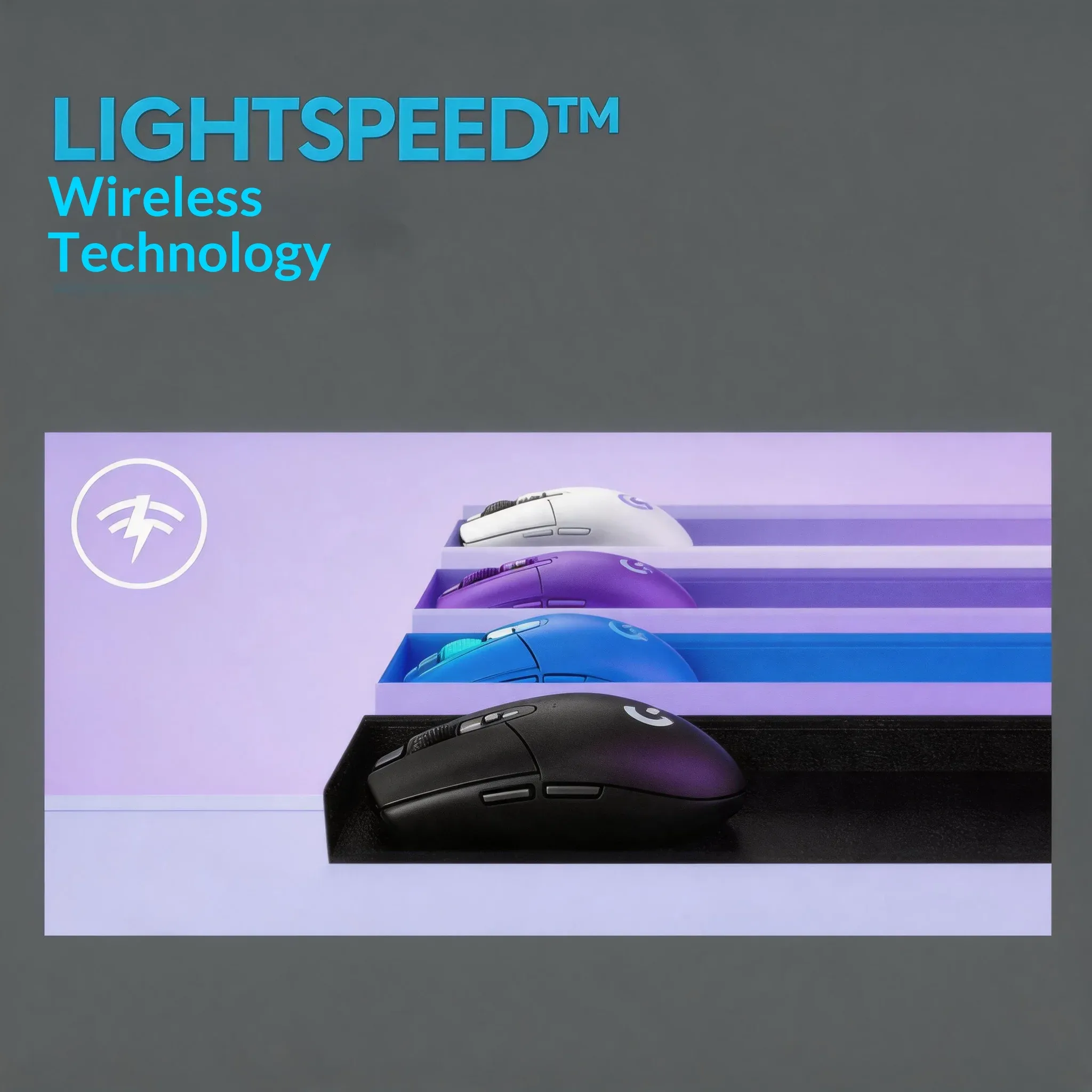 Souris de jeu sans fil Logitech G304 LIGHTSPEED, capteur HERO 12 000 DPI 2