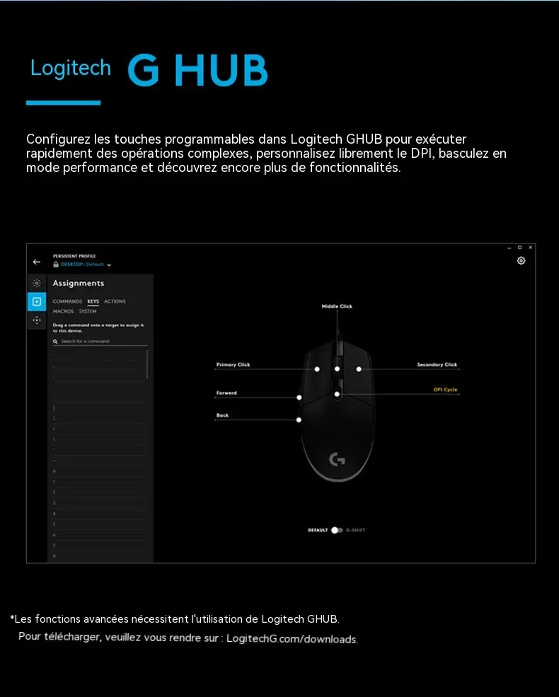Logitech G304 LIGHTSPEED, en situation