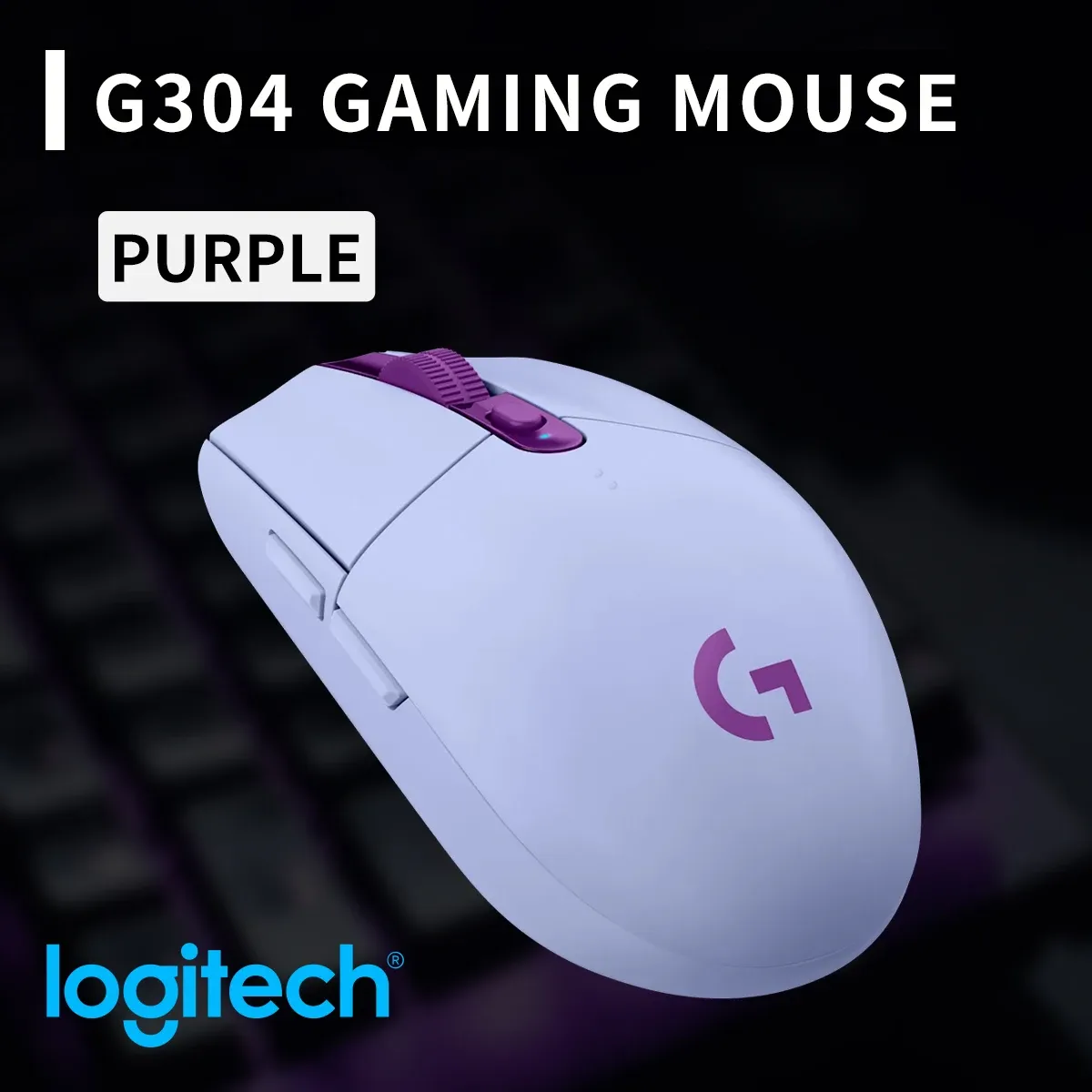 Souris de jeu sans fil Logitech G304 LIGHTSPEED, capteur HERO 12 000 DPI 10