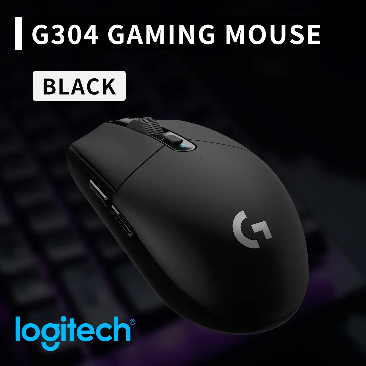 Souris de jeu sans fil Logitech G304 LIGHTSPEED, capteur HERO 12 000 DPI 7