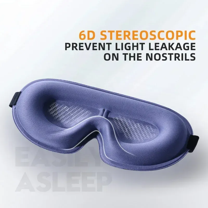 Masque de sommeil porté pour une nuit confortable