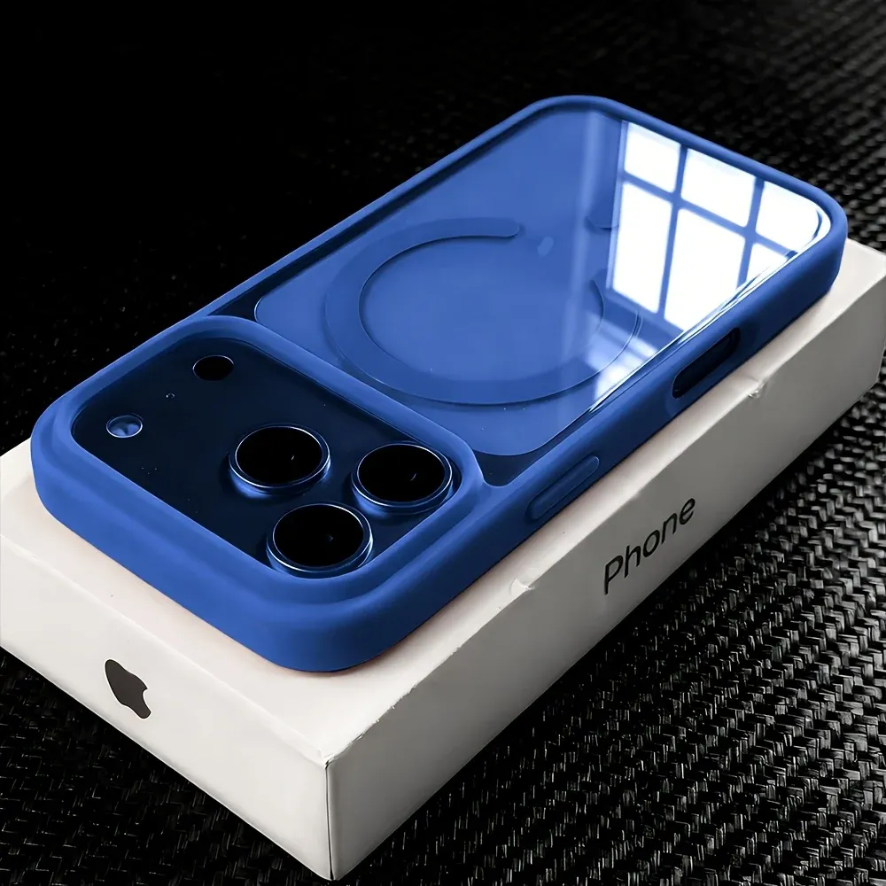Coque transparente en acrylique pour iPhone, compatibilité MagSafe
