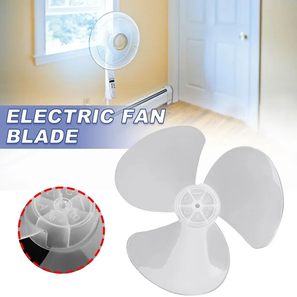 Pale de ventilateur en plastique à 3 branches de 14 pouces, pour ventilateur sur pied et ventilateur de table, avec cache-écrou 4