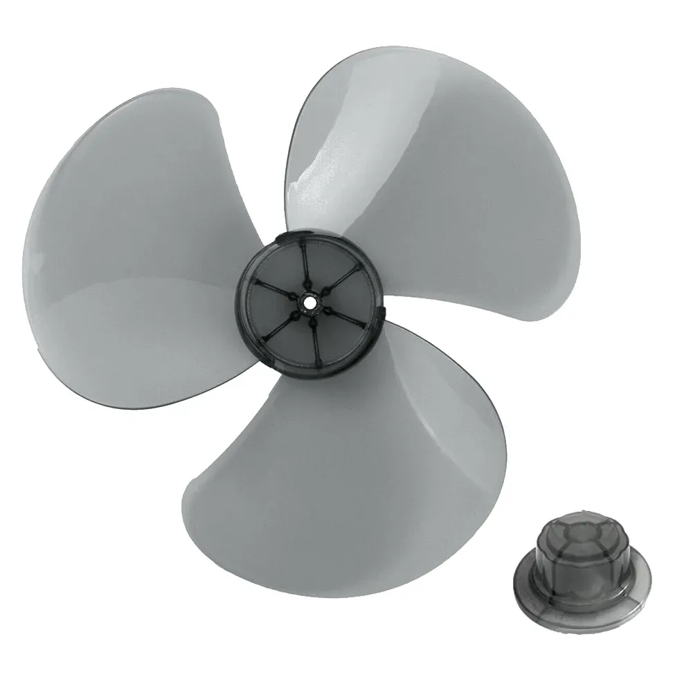 Pale de ventilateur en plastique à 3 branches de 14 pouces, pour ventilateur sur pied et ventilateur de table, avec cache-écrou 7
