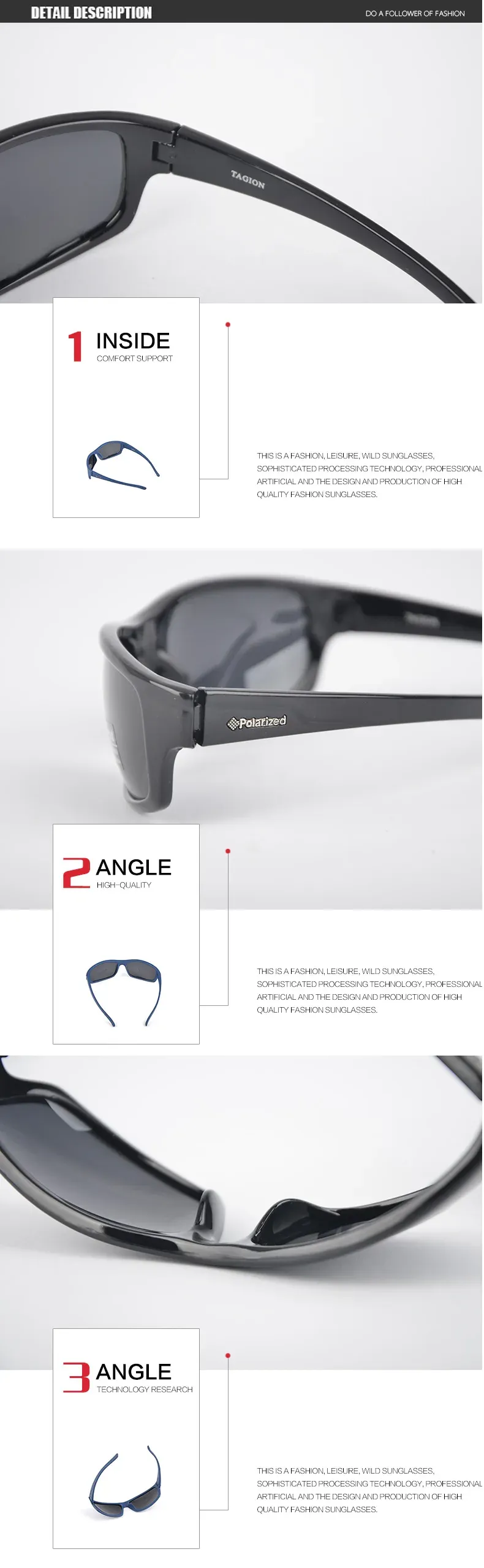 Lunettes de soleil TAGION, présentation complète