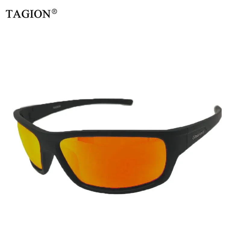 TAGION Lunettes de soleil sport homme polarisées UV400 pour randonnée et conduite, style hipster, verres polarisants TG5104 14