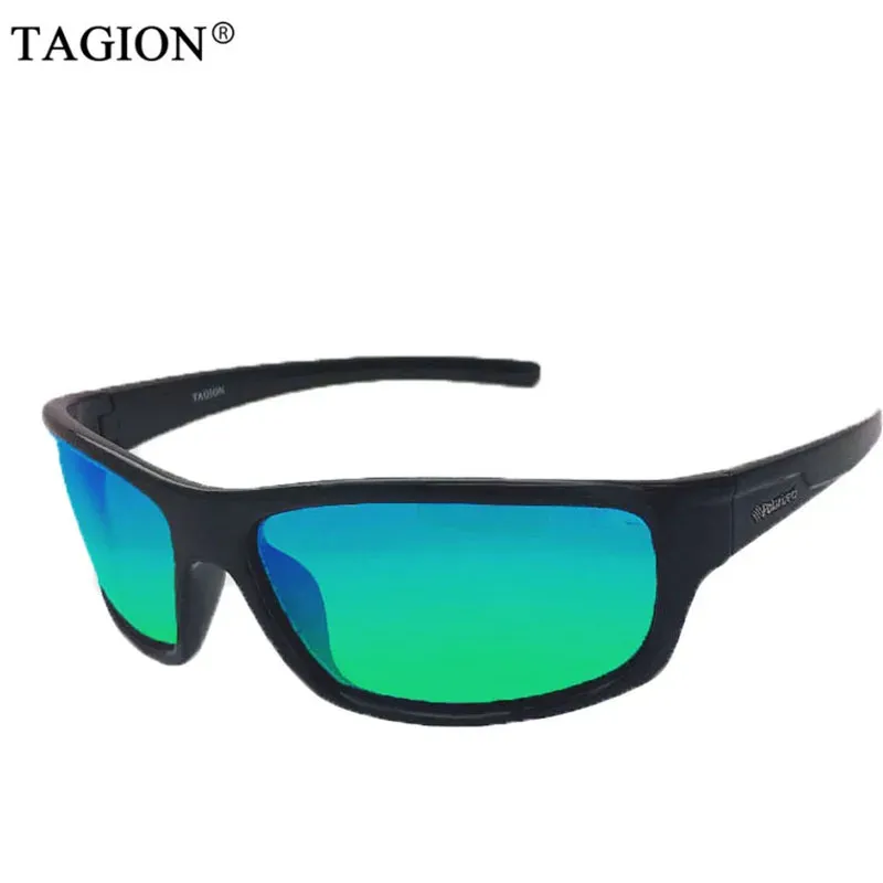 TAGION Lunettes de soleil sport homme polarisées UV400 pour randonnée et conduite, style hipster, verres polarisants TG5104 13