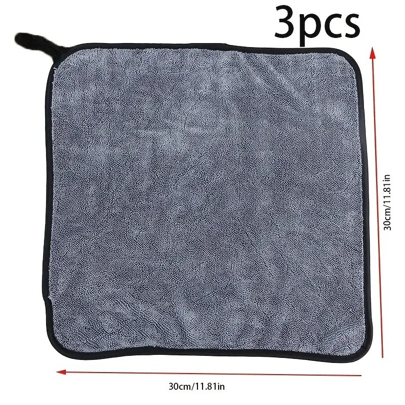Lot de 3 chiffons de nettoyage en microfibre – Sans traces, doux et absorbants – Séchage rapide, réutilisables 4