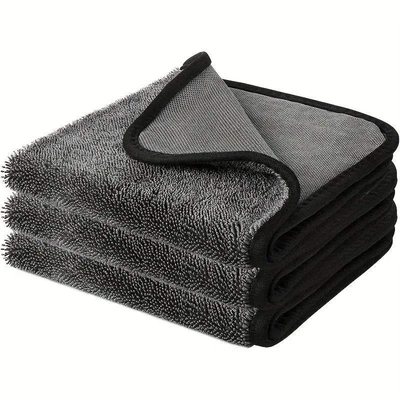 Lot de 3 chiffons de nettoyage en microfibre – Sans traces, doux et absorbants – Séchage rapide, réutilisables 6