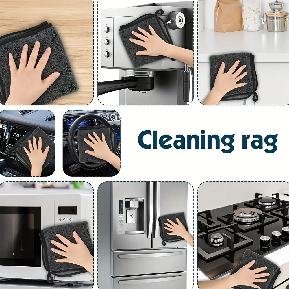 Chiffons de nettoyage en microfibre pour usage quotidien