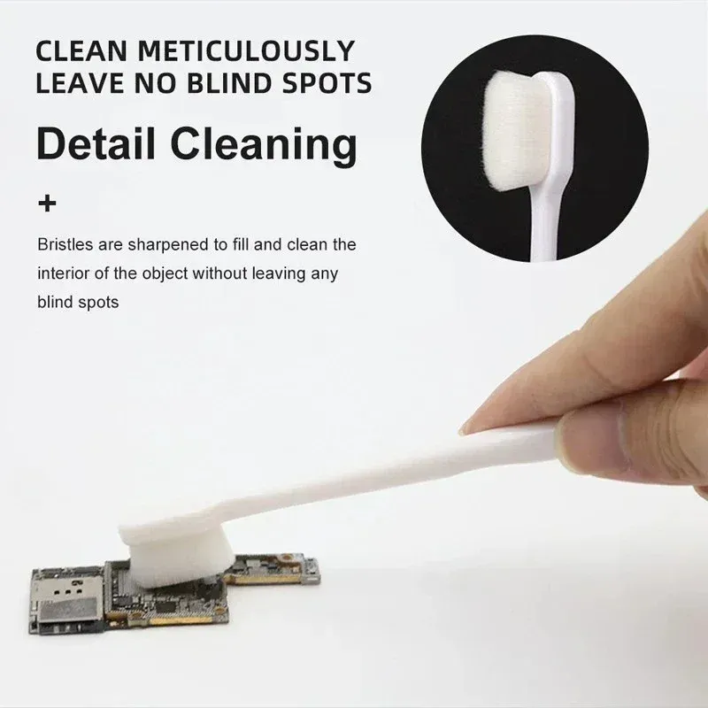 Brosse de polissage en fibre PBT pour nettoyage de circuits imprimés, CI et BGA, retrait de colle et réparation électronique de téléphones 2