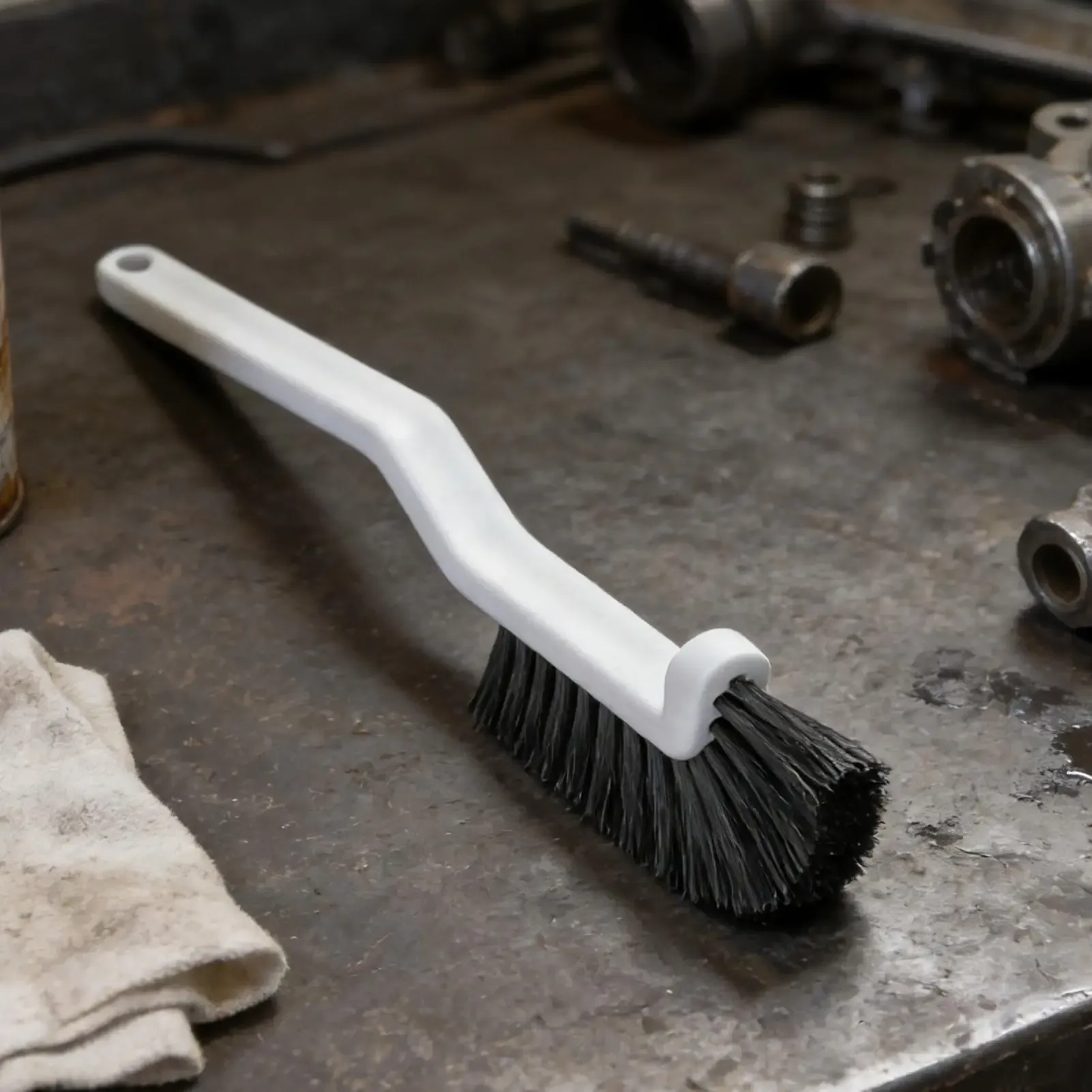 Brosse de nettoyage pour angles difficiles, cuisine, toilettes et joints de carrelage, brosse à poils durs pour le nettoyage des sols, outil de nettoyage 6
