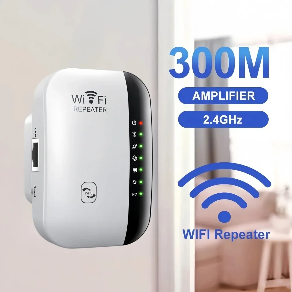 Répéteur Wi-Fi sans fil 300 Mbps, routeur 2,4 GHz, extension de portée, amplificateur de signal Wi-Fi, adaptateur de carte réseau 802.11n pour PC