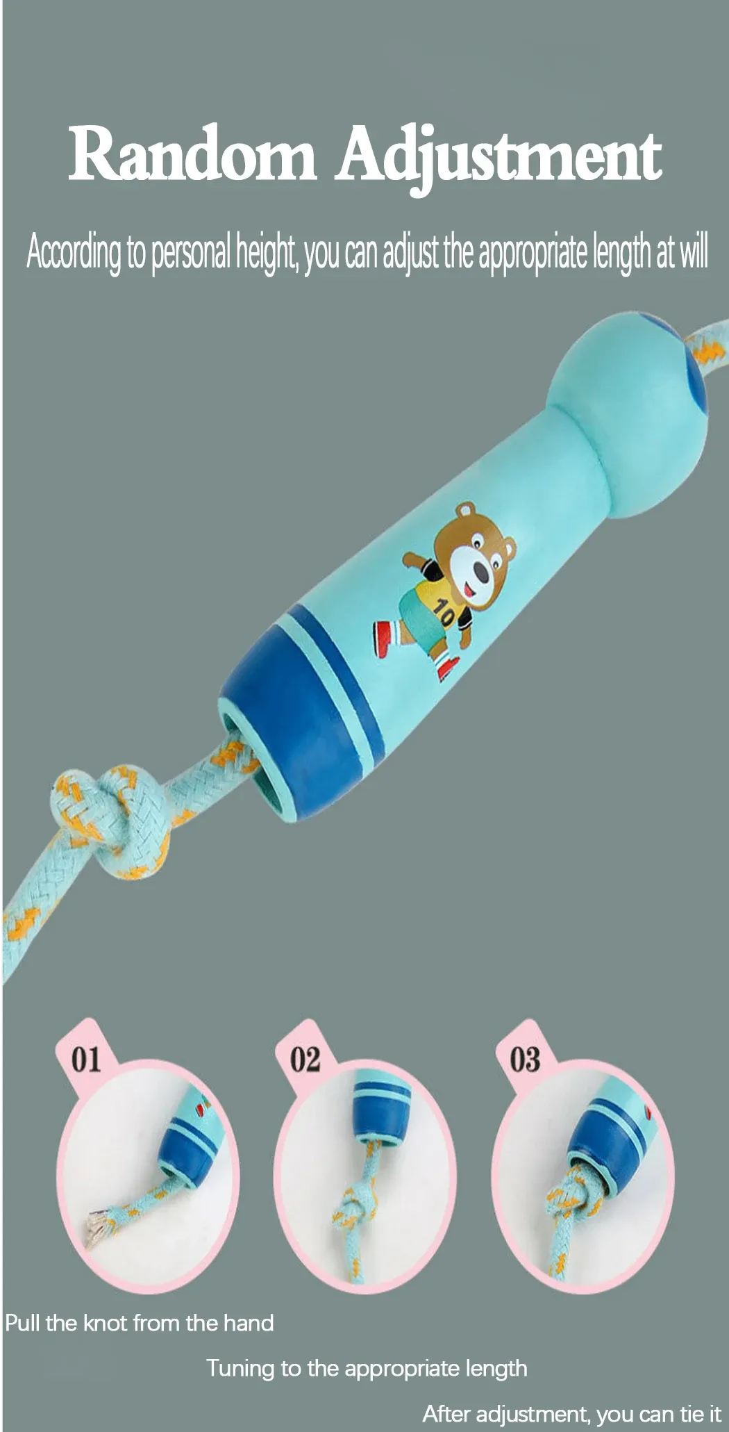 Corde de sport pour enfants et adultes
