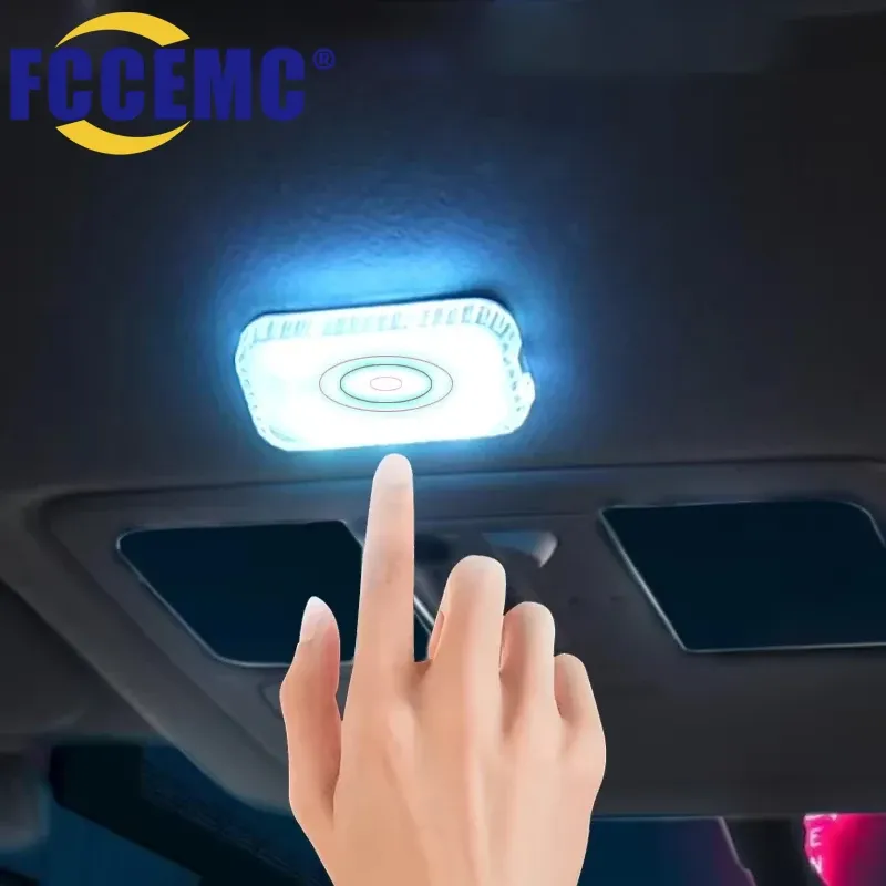 Mini lampe LED tactile sans fil pour habitacle de voiture, rechargeable par USB