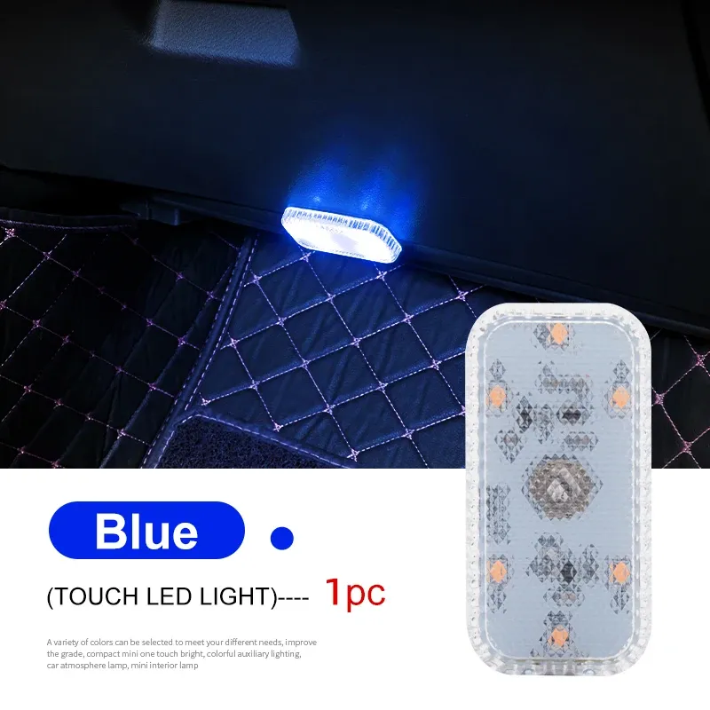 Mini lampe LED tactile sans fil pour habitacle de voiture, rechargeable par USB 10