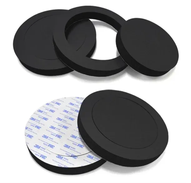 Kit de 4 haut-parleurs de portière insonorisés 6,5 pouces avec anneaux en mousse et coussinets en coton pour graves 6