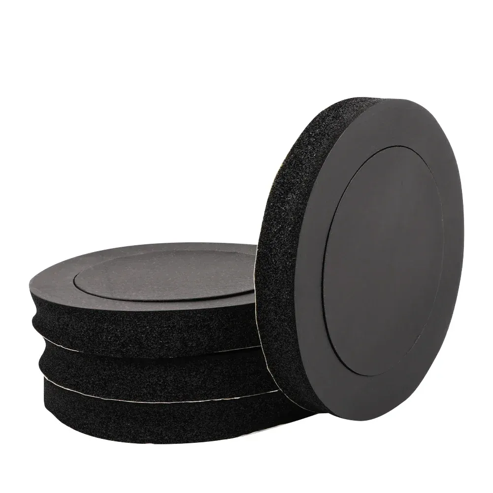 Kit de 4 haut-parleurs de portière insonorisés 6,5 pouces avec anneaux en mousse et coussinets en coton pour graves 7