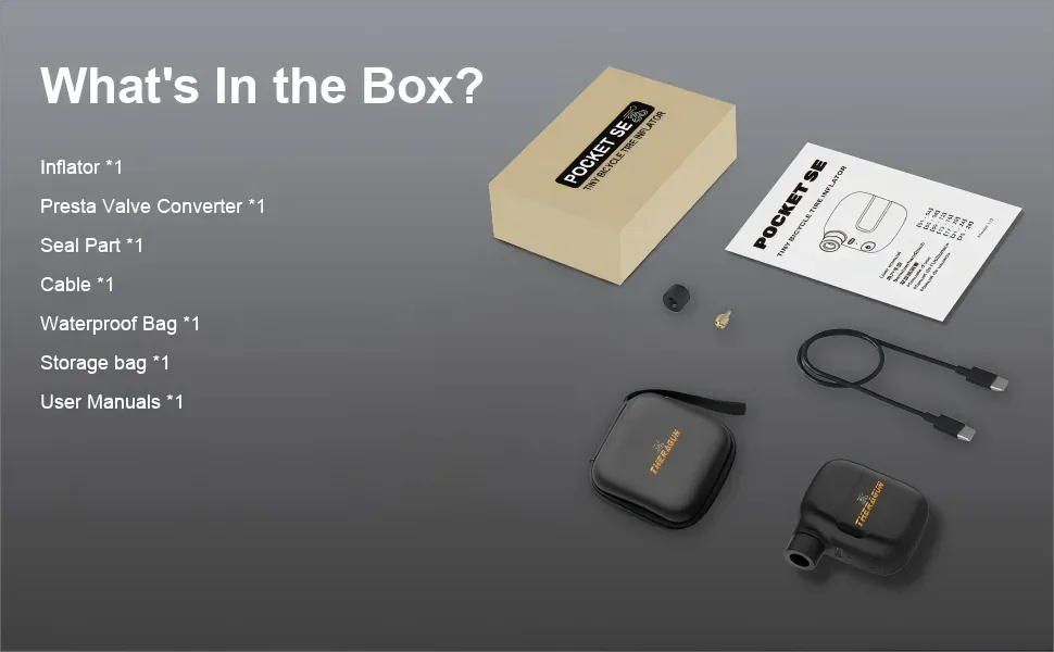 Accessoires et compatibilité de la mini pompe