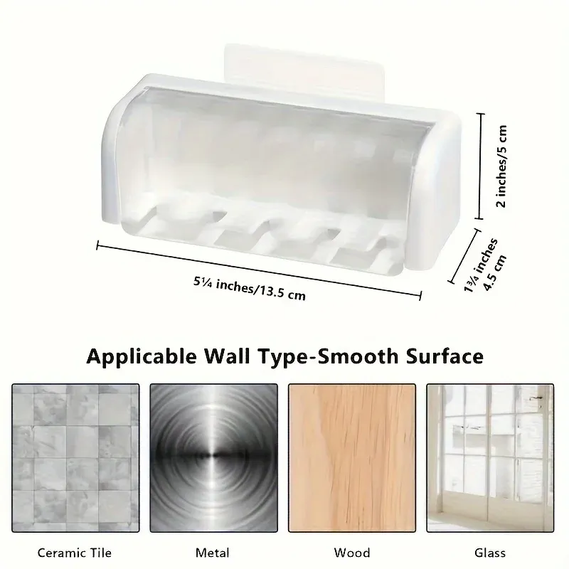Porte-brosses à dents mural moderne à 5 emplacements avec couvercle hygiénique, organisateur de rangement peu encombrant pour salles de bains 3