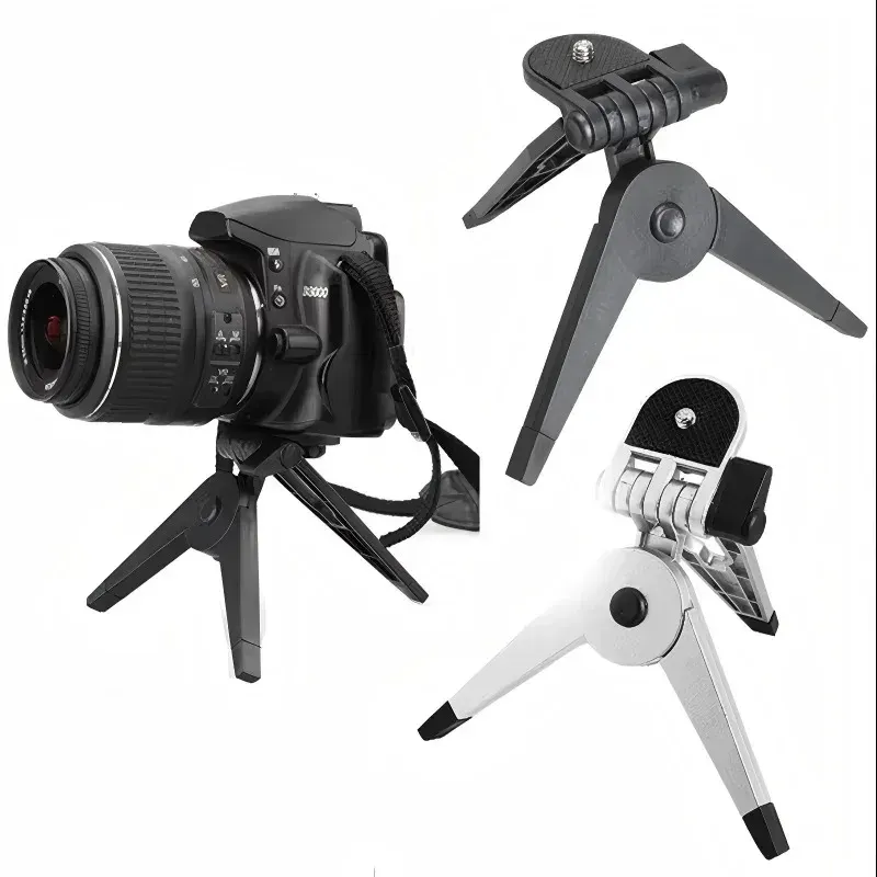 Trépied pliable universel et portable pour appareils photo et caméscopes Canon, Nikon et Sony, avec sangle de transport
