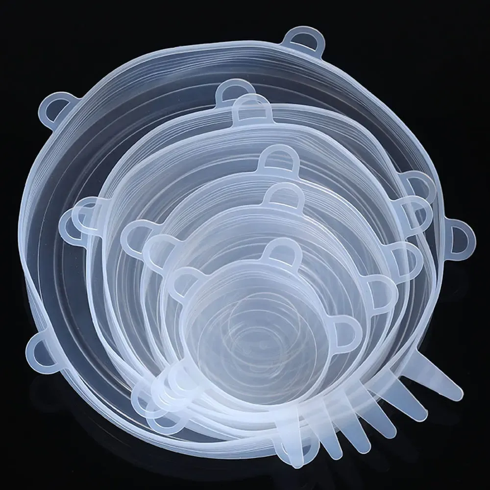 Couvercles en silicone réutilisables