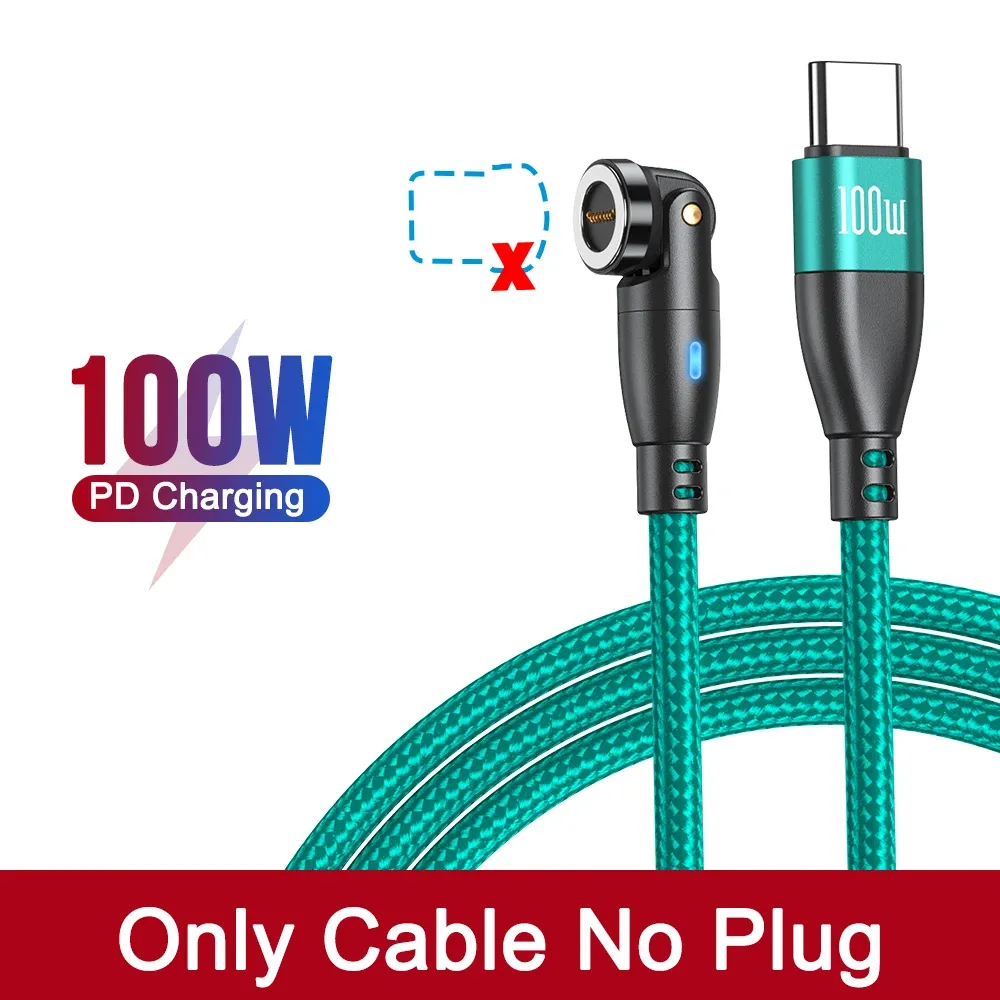 AUFU Câble de charge magnétique USB-C 100 W 5 A à charge rapide, compatible MacBook, Samsung et iPhone 20