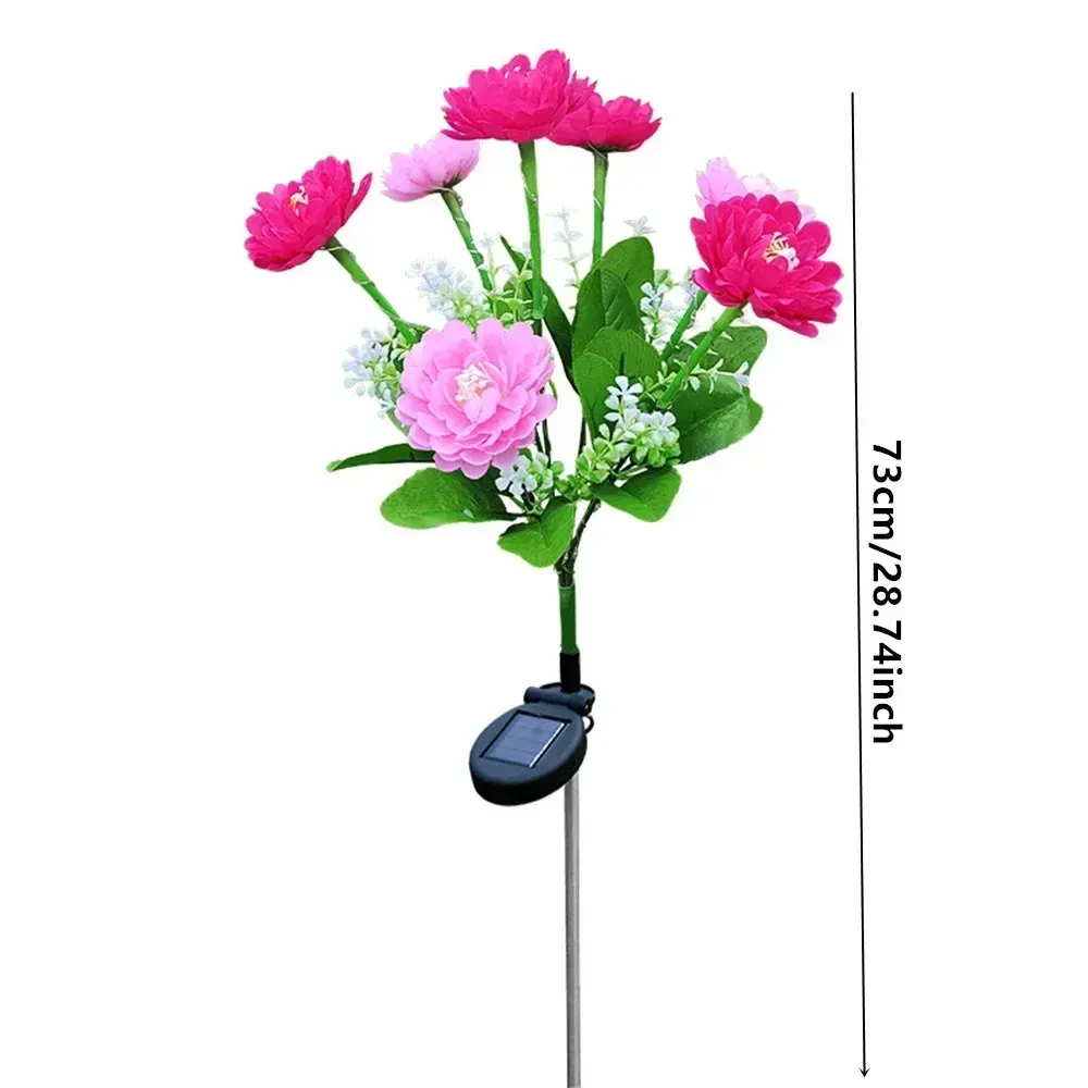 Lampe solaire fleur de Lotus, détail des pétales