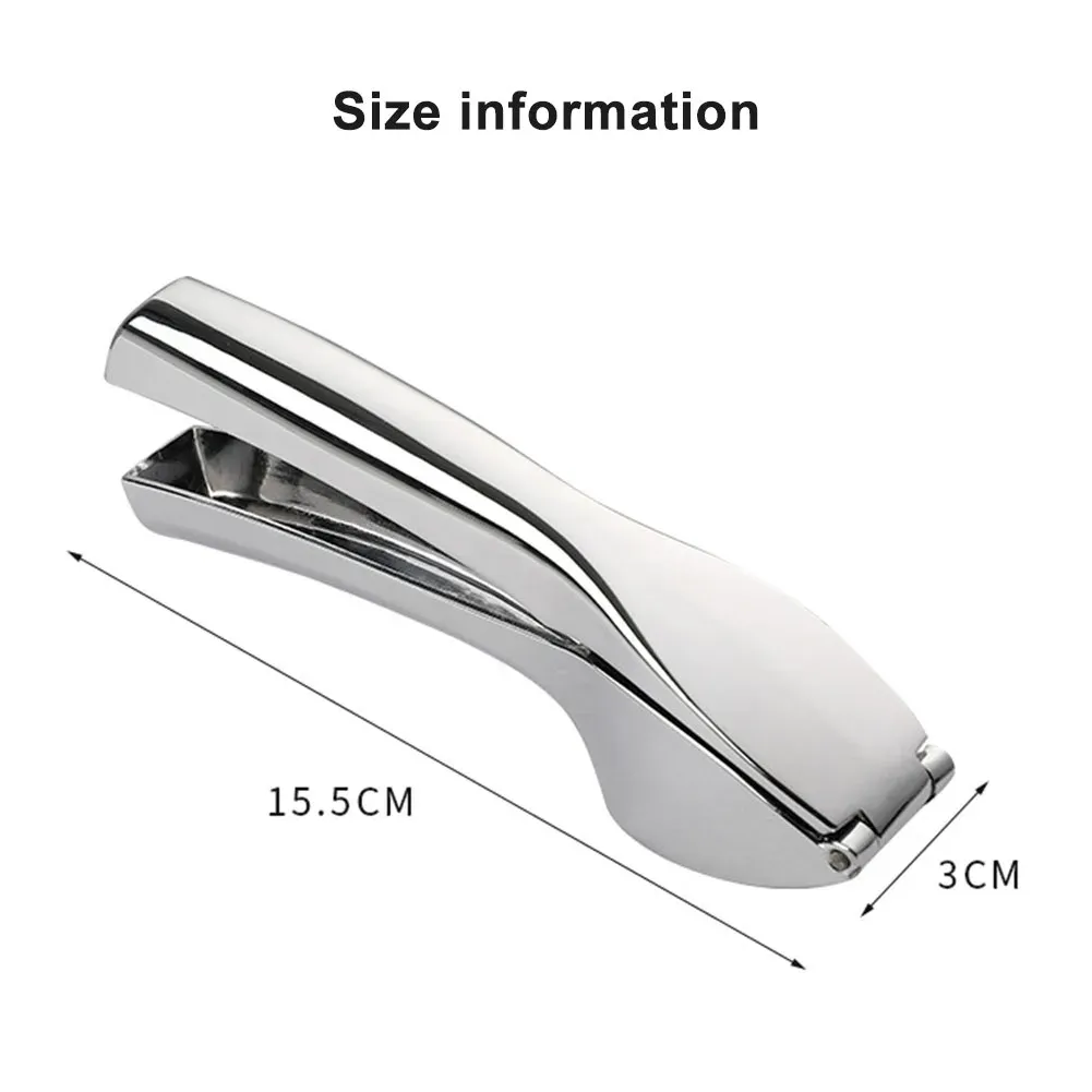 Presse-ail manuel, broyeur d'ail portable à poignée ergonomique, en acier antirouille, avec broyeur de gingembre, ustensile de cuisine 6