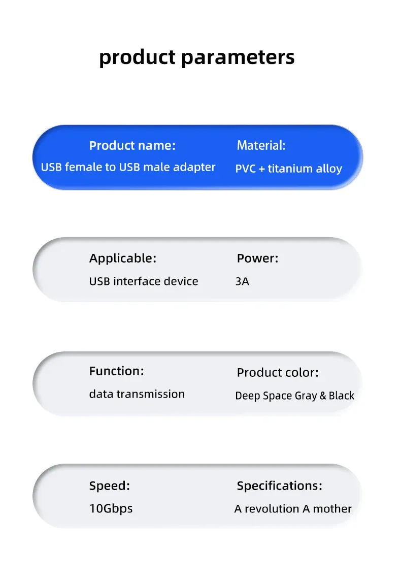 Adaptateur USB, finition et ergonomie