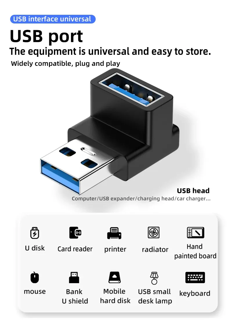 Adaptateur USB, détail du design