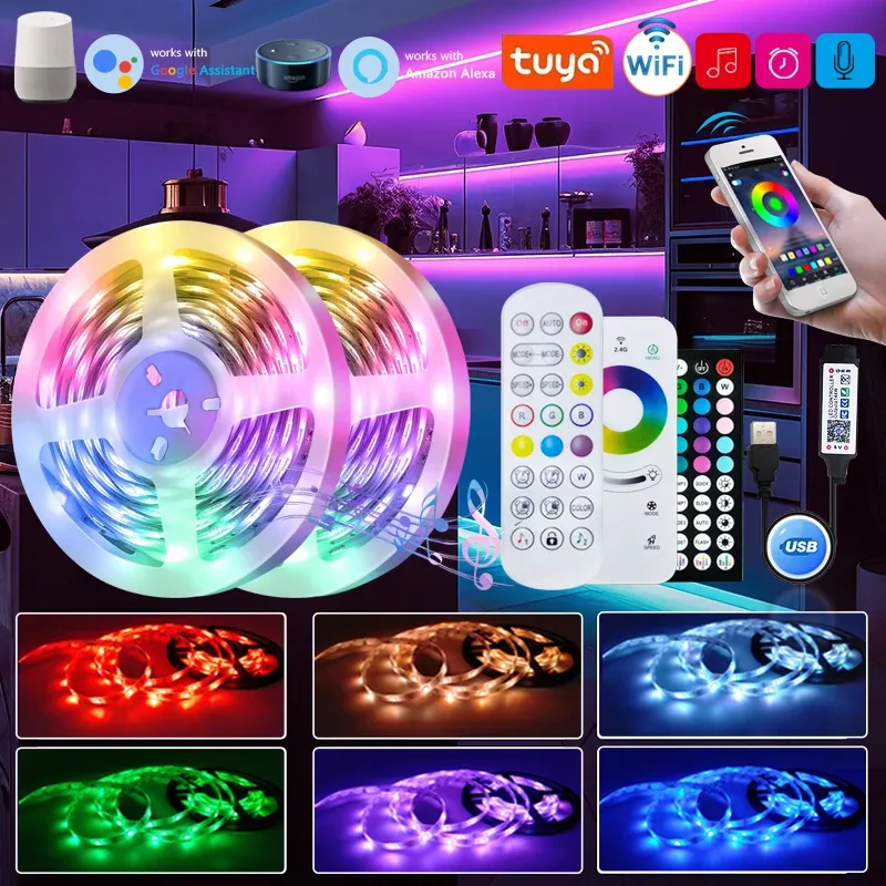 Ruban LED RGB WiFi Tuya en ambiance