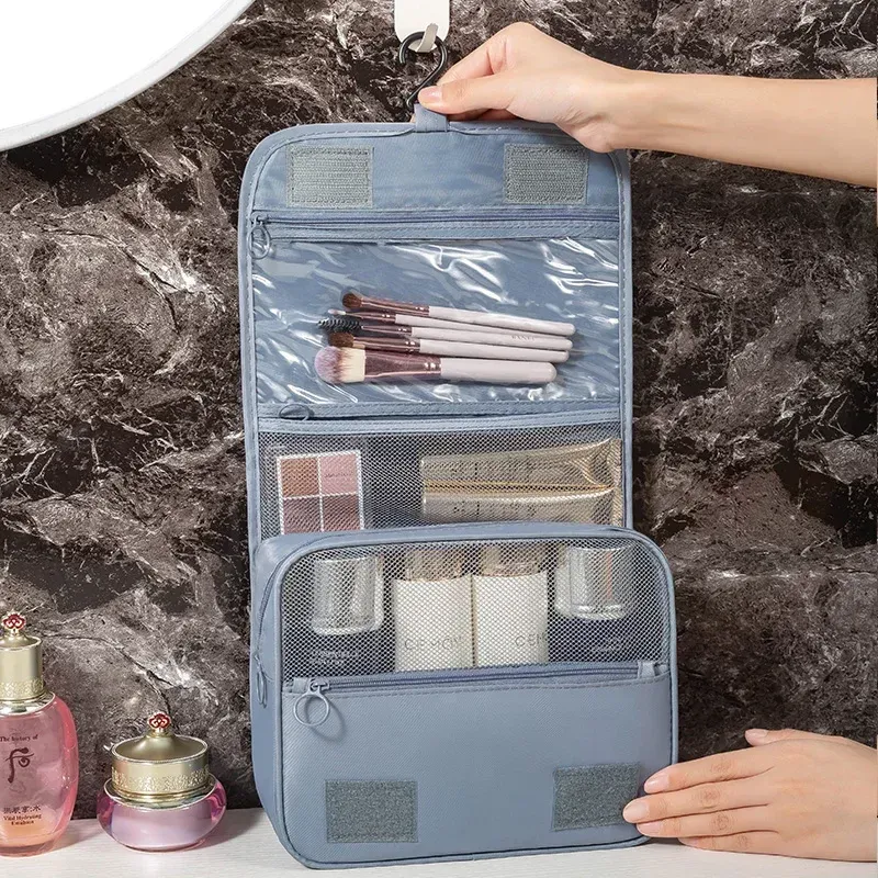 Sac de voyage multifonctionnel avec crochet et trousse de rangement pour cosmétiques 7
