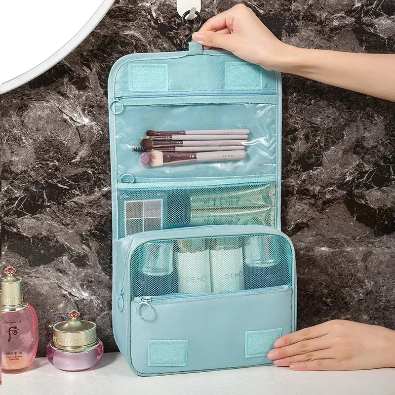 Sac de voyage multifonctionnel avec crochet et trousse de rangement pour cosmétiques 8