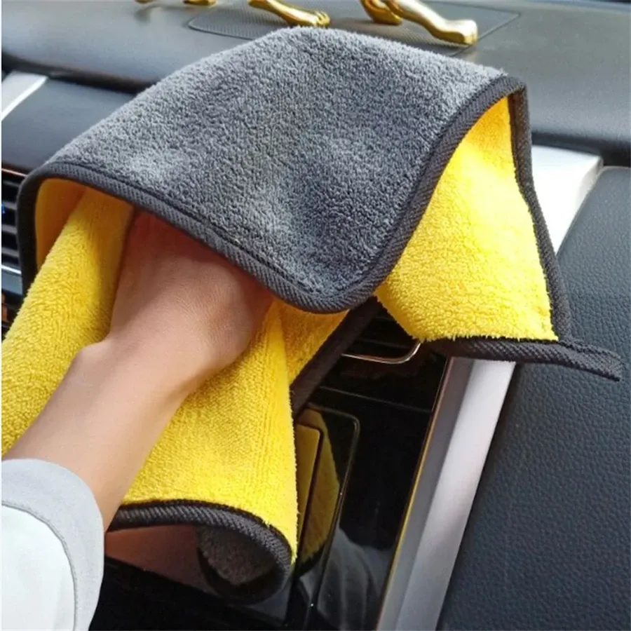 Serviette de nettoyage en microfibre, détail de la texture