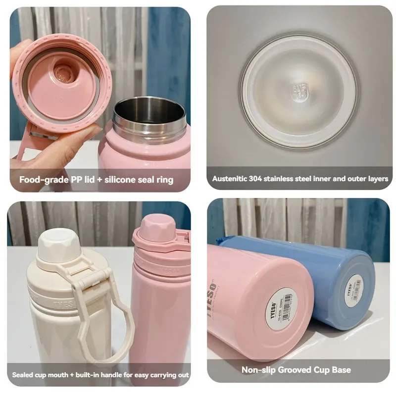 Bouteille isotherme TYESO, détail de finition