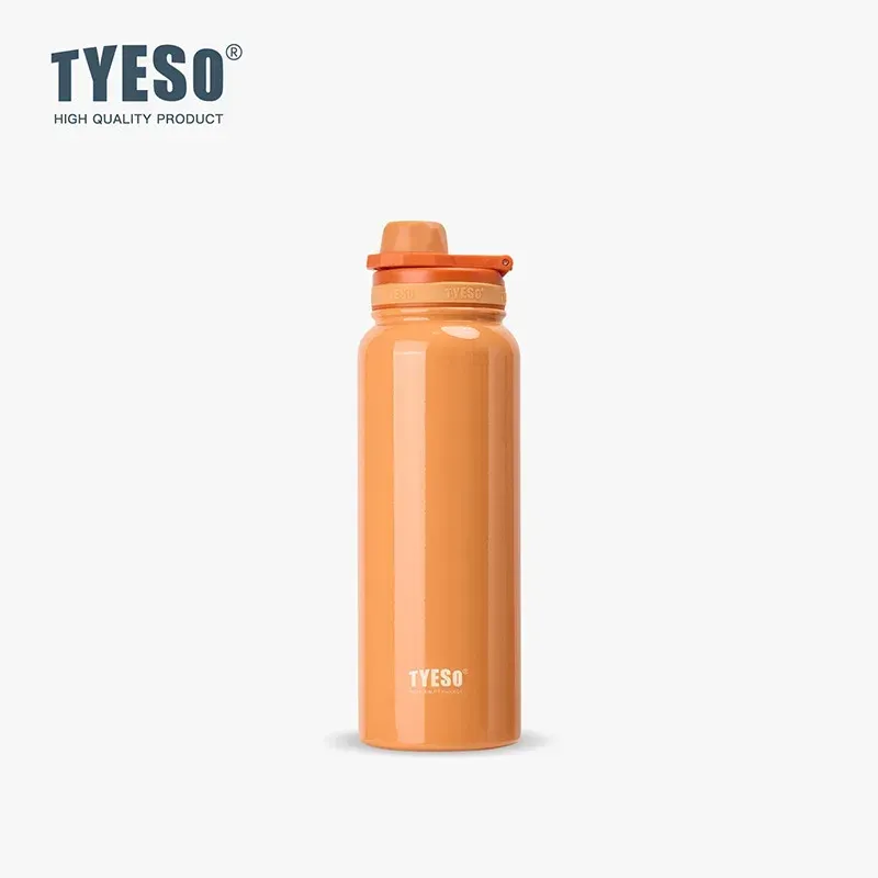 Bouteille isotherme TYESO en acier inoxydable, gourde isolée sous vide pour la voiture, le sport et les voyages 27