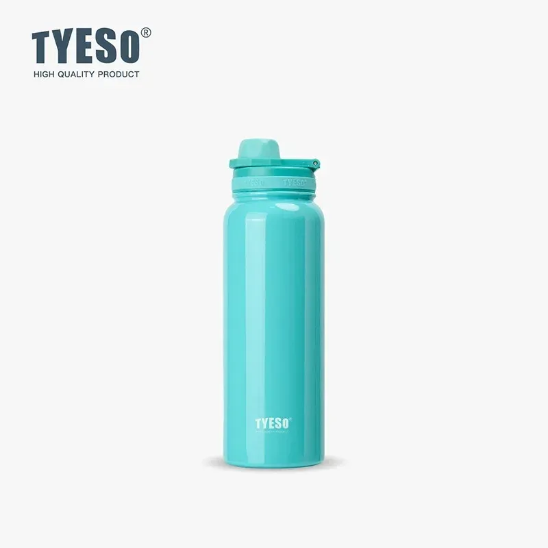 Bouteille isotherme TYESO en acier inoxydable, gourde isolée sous vide pour la voiture, le sport et les voyages 23