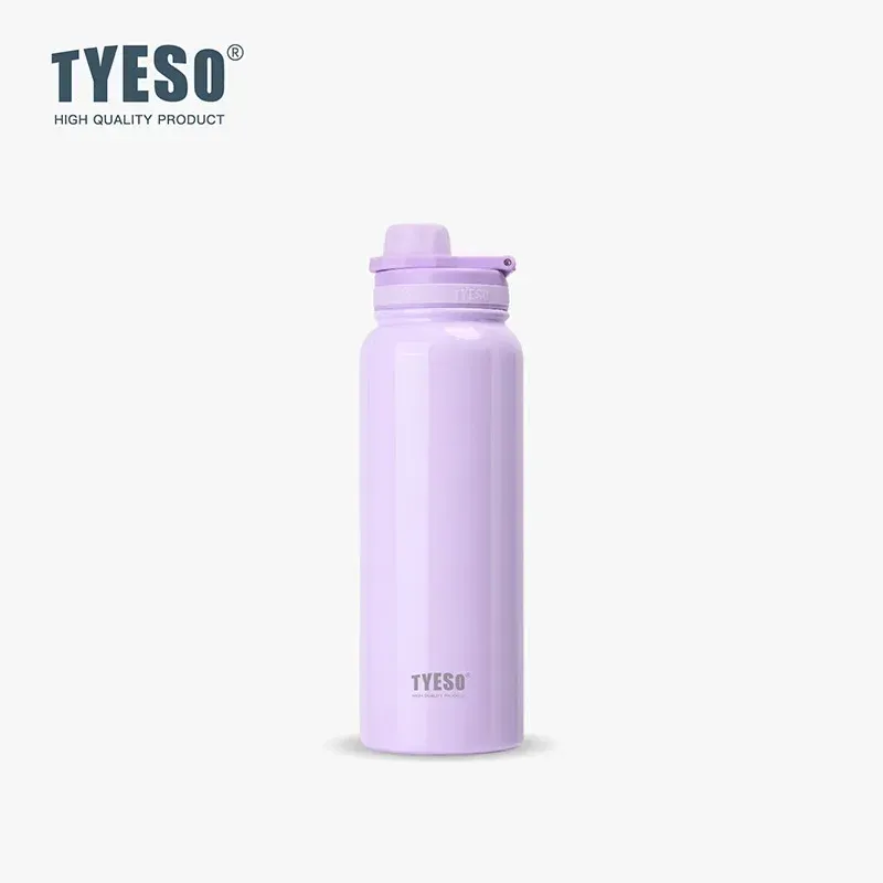 Bouteille isotherme TYESO en acier inoxydable, gourde isolée sous vide pour la voiture, le sport et les voyages 21