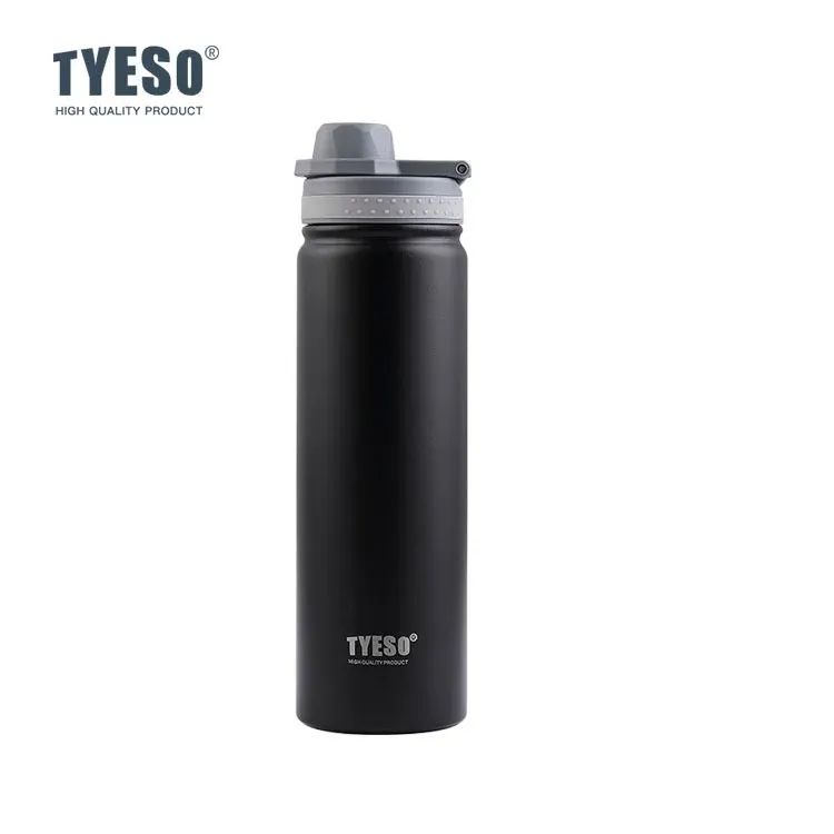 Bouteille isotherme TYESO en acier inoxydable, gourde isolée sous vide pour la voiture, le sport et les voyages 12