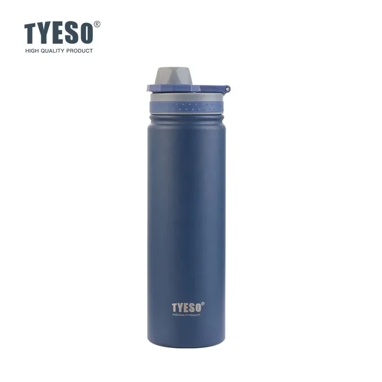 Bouteille isotherme TYESO en acier inoxydable, gourde isolée sous vide pour la voiture, le sport et les voyages 14