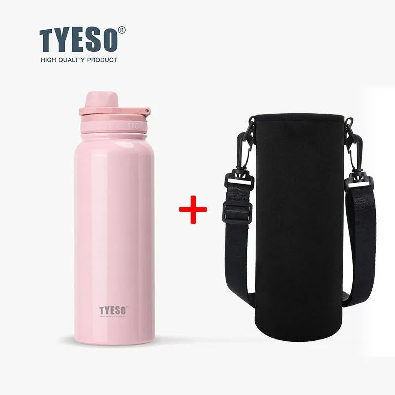 Bouteille isotherme TYESO en acier inoxydable, gourde isolée sous vide pour la voiture, le sport et les voyages 8