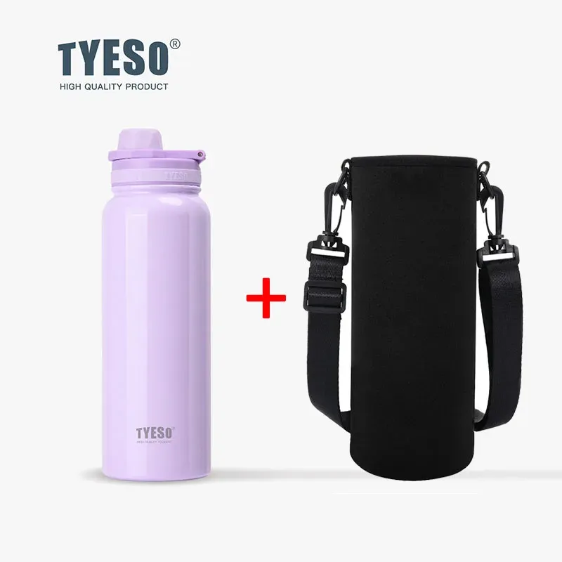 Bouteille isotherme TYESO en acier inoxydable, gourde isolée sous vide pour la voiture, le sport et les voyages 9