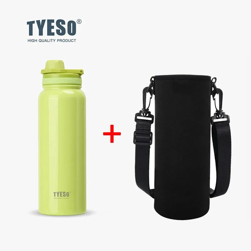 Bouteille isotherme TYESO en acier inoxydable, gourde isolée sous vide pour la voiture, le sport et les voyages 15